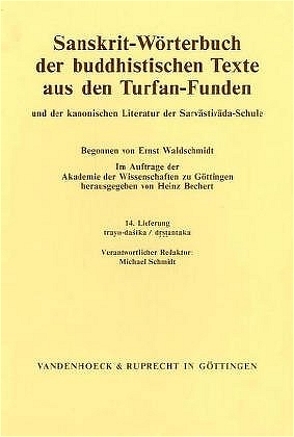 Sanskrit-Wörterbuch der buddhistischen Texte aus den Turfan-Funden. Lieferung 14 von Bechert,  Heinz