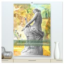 Sanssouci – Im Garten der Götter. Der malerische Blick auf das Fontänenrondell (hochwertiger Premium Wandkalender 2024 DIN A2 hoch), Kunstdruck in Hochglanz von Maria Kessler,  Petra