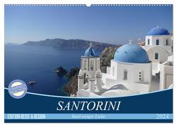 Santorini – Insel ewiger Liebe (Wandkalender 2024 DIN A2 quer), CALVENDO Monatskalender von GbR Cristina Wilson,  Kunstmotivation