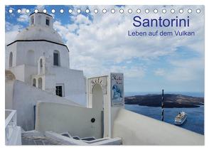 Santorini – Leben auf dem Vulkan (Tischkalender 2024 DIN A5 quer), CALVENDO Monatskalender von Westerdorf,  Helmut