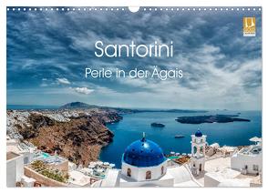 Santorini – Perle in der Ägais (Wandkalender 2024 DIN A3 quer), CALVENDO Monatskalender von Photography,  Hessbeck