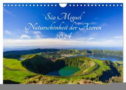 São Miguel – Naturschönheit der Azoren (Wandkalender 2024 DIN A4 quer), CALVENDO Monatskalender von Webeler,  Janita