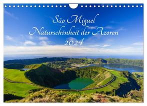 São Miguel – Naturschönheit der Azoren (Wandkalender 2024 DIN A4 quer), CALVENDO Monatskalender von Webeler,  Janita