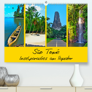 São Tomé – Inselparadies am Äquator (Premium, hochwertiger DIN A2 Wandkalender 2023, Kunstdruck in Hochglanz) von Plastron Pictures,  Lost
