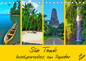 São Tomé – Inselparadies am Äquator (Tischkalender 2023 DIN A5 quer) von Plastron Pictures,  Lost
