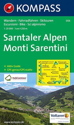 KOMPASS Wanderkarte Sarntaler Alpen, Monti Sarentini von KOMPASS-Karten GmbH