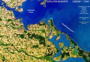 Satellitenbildkarte Usedom