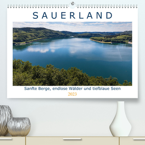 Sauerland – sanfte Berge, endlose Wälder und tiefblaue Seen (Premium, hochwertiger DIN A2 Wandkalender 2023, Kunstdruck in Hochglanz) von Bücker,  Heidi