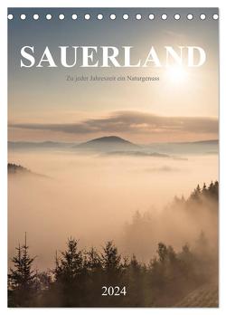 Sauerland, zu jeder Jahreszeit ein Naturgenuss (Tischkalender 2024 DIN A5 hoch), CALVENDO Monatskalender von Bücker,  Heidi