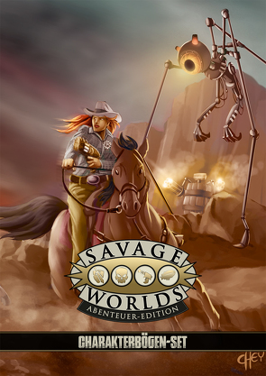 Savage Worlds – Charakterbögen-Set von Hensley,  Shane Lacy, Keesler,  Karl, Shook,  Thomas