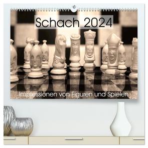 Schach 2024. Impressionen von Figuren und Spielen (hochwertiger Premium Wandkalender 2024 DIN A2 quer), Kunstdruck in Hochglanz von Lehmann (Hrsg.),  Steffani