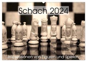 Schach 2024. Impressionen von Figuren und Spielen (Wandkalender 2024 DIN A2 quer), CALVENDO Monatskalender von Lehmann (Hrsg.),  Steffani