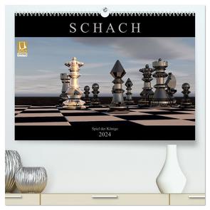 SCHACH – Spiel der Könige (hochwertiger Premium Wandkalender 2024 DIN A2 quer), Kunstdruck in Hochglanz von Bleicher,  Renate