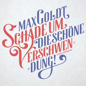 Schade um die schöne Verschwendung! von Goldt,  Max