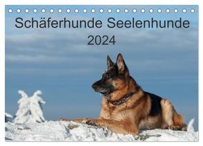 Schäferhunde Seelenhunde (Tischkalender 2024 DIN A5 quer), CALVENDO Monatskalender von Schiller,  Petra