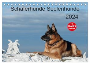 Schäferhunde Seelenhunde (Tischkalender 2024 DIN A5 quer), CALVENDO Monatskalender von Schiller,  Petra