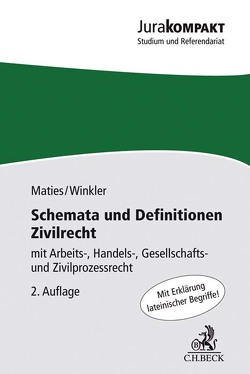 Schemata und Definitionen Zivilrecht von Maties,  Martin, Winkler,  Klaus