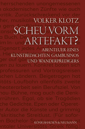 Scheu vorm Artefakt? von Klotz,  Volker