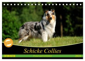 Schicke Collies (Tischkalender 2024 DIN A5 quer), CALVENDO Monatskalender von Janetzek,  Yvonne