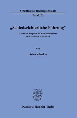 „Schiedsrichterliche Führung“. von Nadjm,  Arian V.