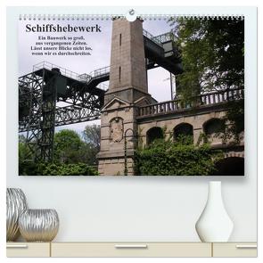 Schiffshebewerk (hochwertiger Premium Wandkalender 2024 DIN A2 quer), Kunstdruck in Hochglanz von Bernds,  Uwe