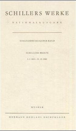 Schillers Werke. Nationalausgabe von Oellers,  Norbert