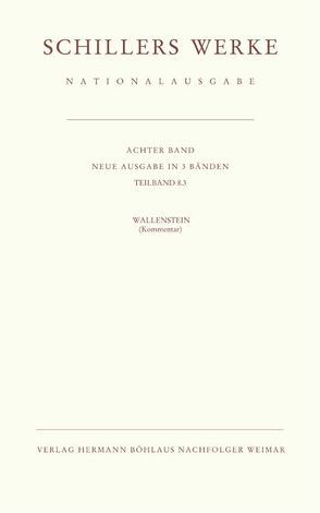 Schillers Werke. Nationalausgabe von Oellers,  Norbert