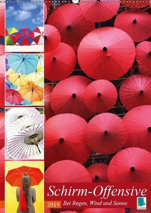 Schirm-Offensive: Bei Regen, Wind und Sonne (Wandkalender 2019 DIN A2 hoch) von CALVENDO