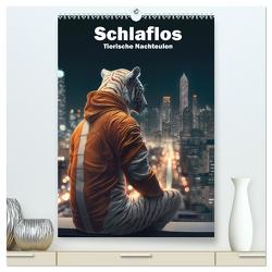 Schlaflos Tierische Nachteulen (hochwertiger Premium Wandkalender 2024 DIN A2 hoch), Kunstdruck in Hochglanz von Brunner-Klaus,  Liselotte