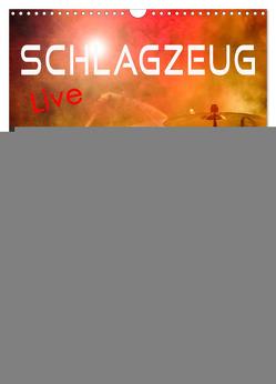 Schlagzeug live (Wandkalender 2024 DIN A3 hoch), CALVENDO Monatskalender von Roder,  Peter