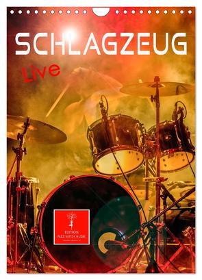 Schlagzeug live (Wandkalender 2024 DIN A4 hoch), CALVENDO Monatskalender von Roder,  Peter