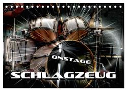 Schlagzeug onstage (Tischkalender 2024 DIN A5 quer), CALVENDO Monatskalender von Bleicher,  Renate