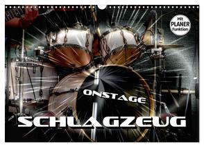 Schlagzeug onstage (Wandkalender 2024 DIN A3 quer), CALVENDO Monatskalender von Bleicher,  Renate