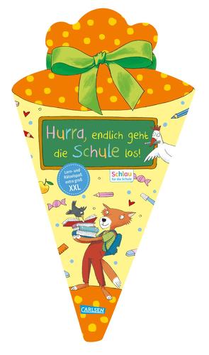 Schlau für die Schule: Hurra, endlich geht die Schule los! (Schultüte XXL) von Fuchs,  Caroline, Rothmund,  Sabine