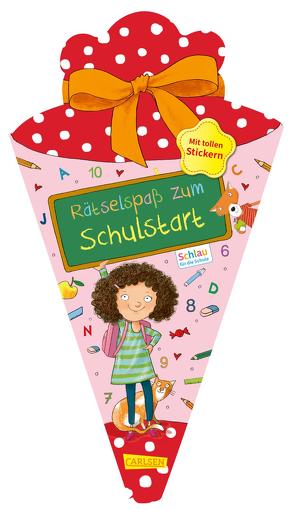 Schlau für die Schule: Rätselspaß zum Schulstart mit Stickern (Schultüte 2023 rosa) von Fuchs,  Caroline, Rothmund,  Sabine