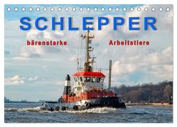 Schlepper – bärenstarke Arbeitstiere (Tischkalender 2024 DIN A5 quer), CALVENDO Monatskalender von Roder,  Peter