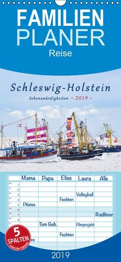 Schleswig-Holstein Sehenswürdigkeiten – Familienplaner hoch (Wandkalender 2019 <strong>21 cm x 45 cm</strong> hoch) von Kulartz,  Rainer, Plett,  Lisa