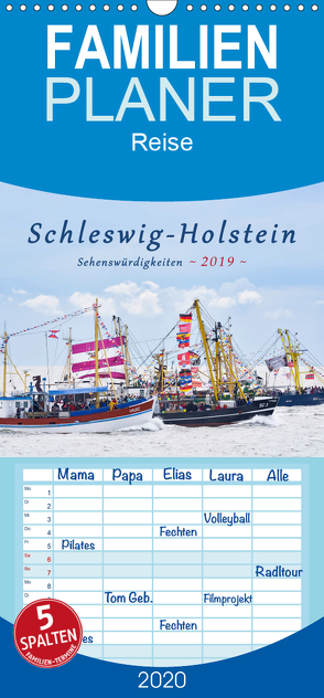 Schleswig-Holstein Sehenswürdigkeiten – Familienplaner hoch (Wandkalender 2020 , 21 cm x 45 cm, hoch) von Kulartz,  Rainer, Plett,  Lisa