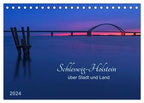 Schleswig-Holstein – über Stadt und Land (Tischkalender 2024 DIN A5 quer), CALVENDO Monatskalender von Kolfenbach,  Klaus