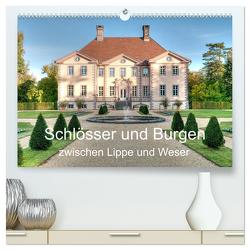 Schlösser und Burgen zwischen Lippe und Weser (hochwertiger Premium Wandkalender 2024 DIN A2 quer), Kunstdruck in Hochglanz von Loh,  Hans-Joachim