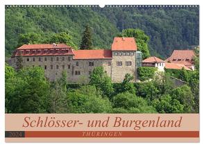 Schlösser- und Burgenland Thüringen (Wandkalender 2024 DIN A2 quer), CALVENDO Monatskalender von Flori0,  Flori0