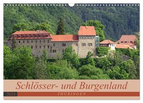 Schlösser- und Burgenland Thüringen (Wandkalender 2024 DIN A3 quer), CALVENDO Monatskalender von Flori0,  Flori0