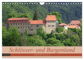 Schlösser- und Burgenland Thüringen (Wandkalender 2024 DIN A4 quer), CALVENDO Monatskalender von Flori0,  Flori0