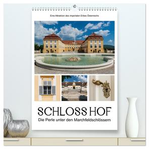 Schloss Hof – Die Perle unter den Marchfeldschlössern (hochwertiger Premium Wandkalender 2024 DIN A2 hoch), Kunstdruck in Hochglanz von Bartek,  Alexander