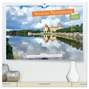 Schloss Moritzburg und das Fasanenschlösschen (hochwertiger Premium Wandkalender 2024 DIN A2 quer), Kunstdruck in Hochglanz von Kruse,  Gisela