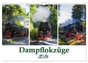 Schmalspurbahnen im Harz (Wandkalender 2024 DIN A4 quer), CALVENDO Monatskalender von Gierok / Magic Artist Design,  Steffen