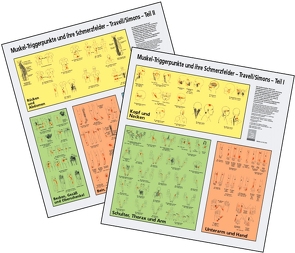 Schmerzfelder der Triggerpunkte von Simons,  David G., Travell,  Janet G.