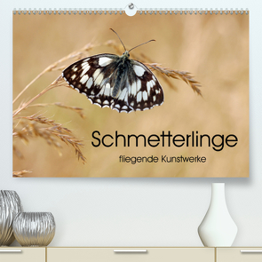 Schmetterlinge – fliegende Kunstwerke (Premium, hochwertiger DIN A2 Wandkalender 2021, Kunstdruck in Hochglanz) von Kumpf,  Eileen