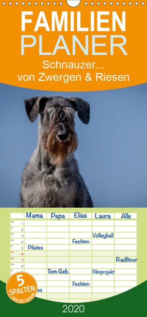 Schnauzer… von Zwergen und Riesen 2020 – Familienplaner hoch (Wandkalender 2020 , 21 cm x 45 cm, hoch) von Janz,  Michael