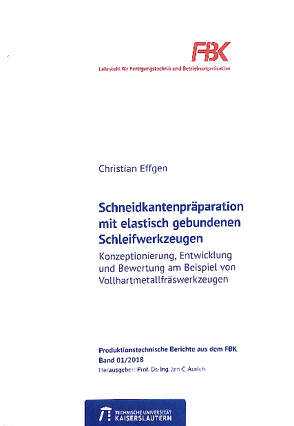 Schneidkantenpräparation mit elastisch gebundenen Schleifwerkzeugen von Effgen,  Christian